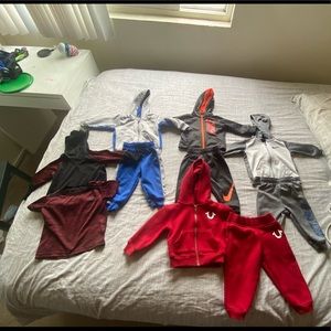 12 month lot of baby sweat suits